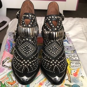 Jeffery Campbell Calhoun booties size 6.5